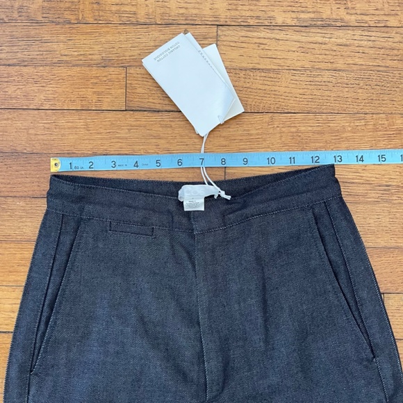 NWT COS Women's Straight Leg Fit Denim Chinos Pants Navy Blue High Rise Size 2 - Picture 6 of 9